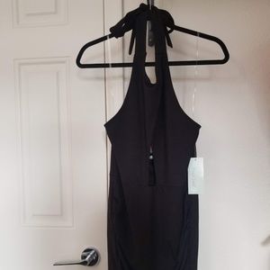 NWT Four Leaf Sexy Halter Keyhole Midi Dress
